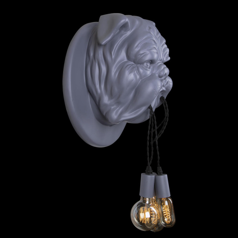 Светильник *41 см, 3*E27*W, Loft It 10177 Grey Bulldog, Серый