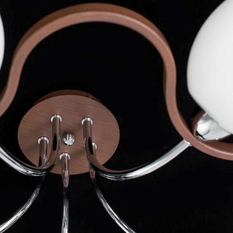 Люстра Citilux CL131151 венге, Е14, 5*60ВТ, 17м2