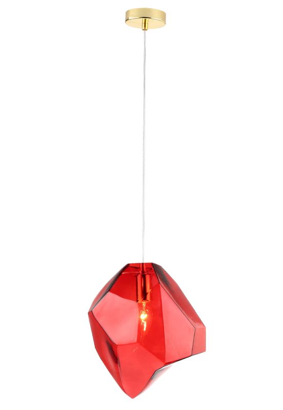 Светильник 25 см, Crystal Lux NUESTRO NUESTRO SP1 GOLD/RED, золото-красный