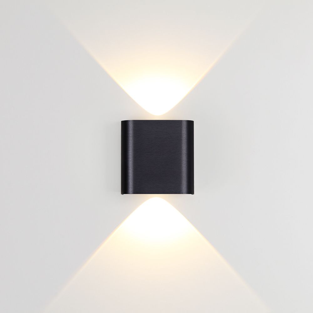 Настенный светильник 11 см, 2W, 3000K, Odeon Light Hightech Magnum 7191/2WL, черный