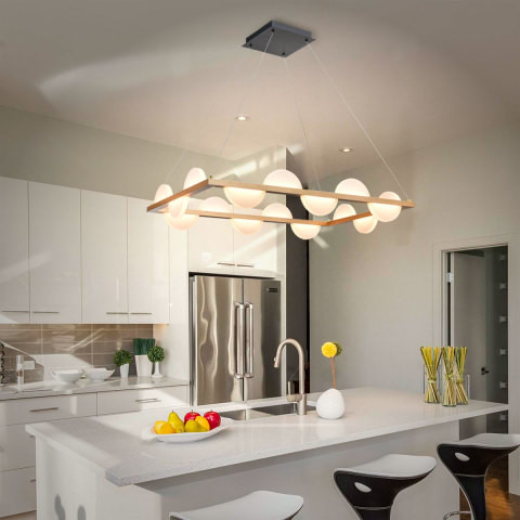 Подвесной светильник 58*88*128 см, 1*LED черный, шампань Vele Luce Drop VL7194P16