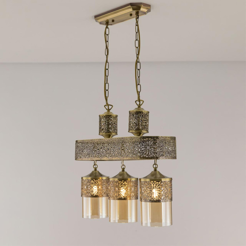 Люстра подвесная Citilux Эмир CL467233 бронза 56*20*48