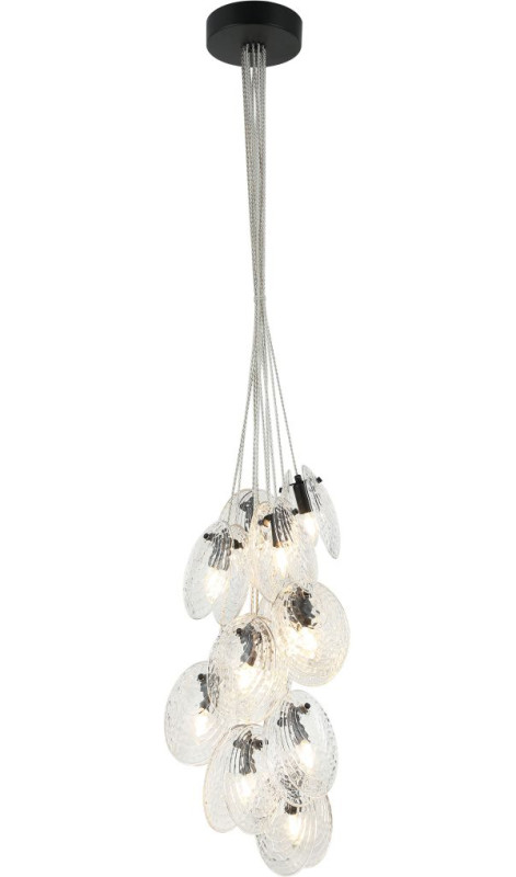 Подвесной светильник 35*150 см, 12*E14, 480W, Stilfort AURA 2183/02/12P черный