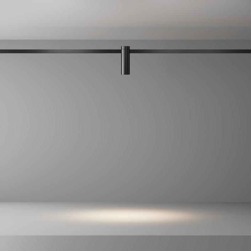 Трековый магнитный светильник 4 см, 5W, 3000K, Maytoni Focus TR143-1-5W3K-W-B, черный
