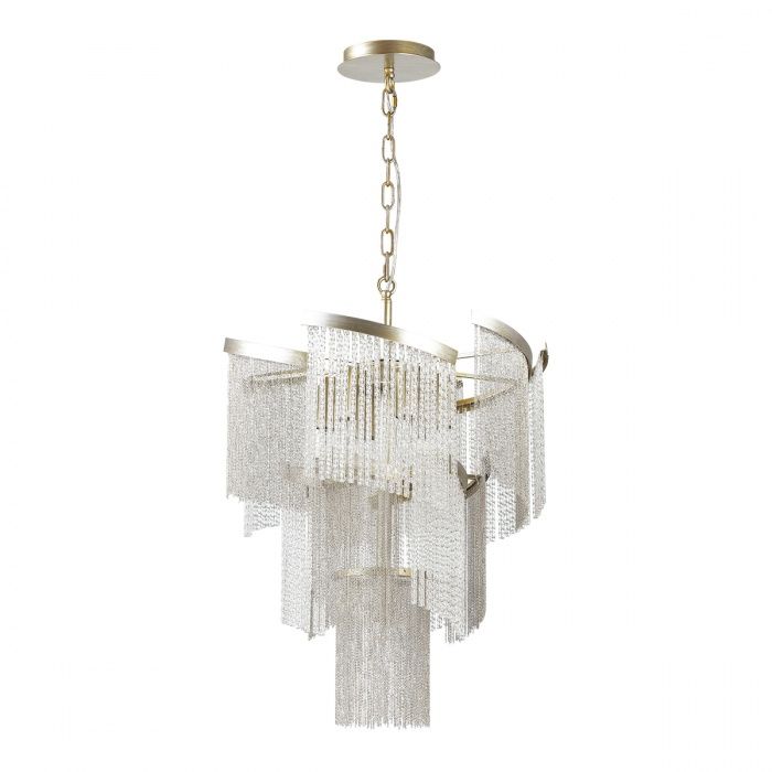Люстра Odeon Light Graza 4630/7, диаметр 44 см, серебро
