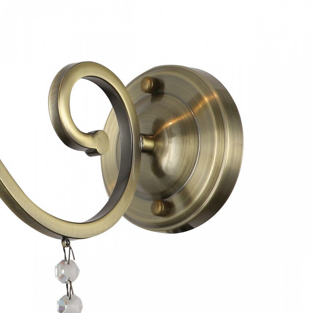 Бра F-Promo Ringed 2851-1W, D295*W105*H315, античной бронзы, хрусталь высшего качества