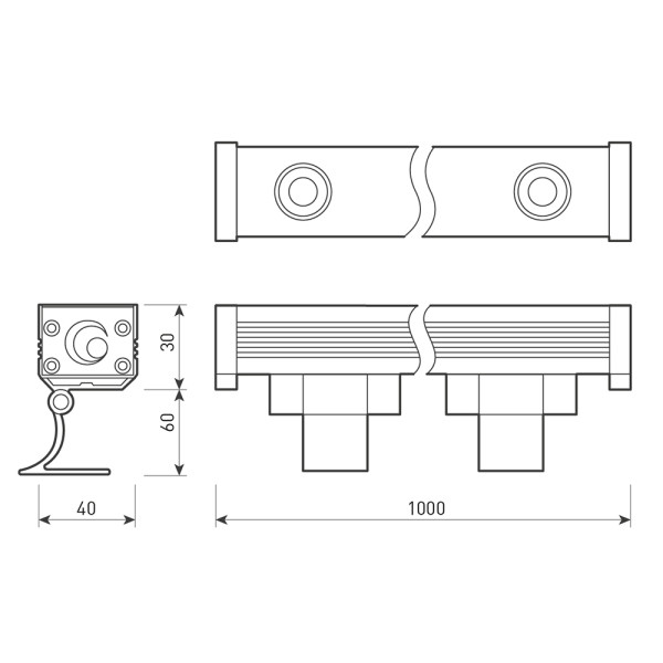 Прожектор Arlight 041731 100*4*3 см, 24W, белый (дневной)K,