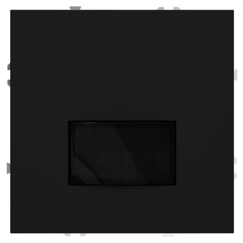 Датчик движения встраиваемый Voltum S70, черный матовый пластик Soft touch VLS070508
