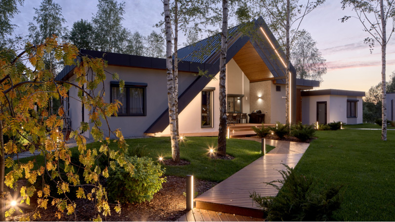 Светодиодный светильник 60 см, 12W, 3000K, Maytoni Hof O422FL-L12GF, серый