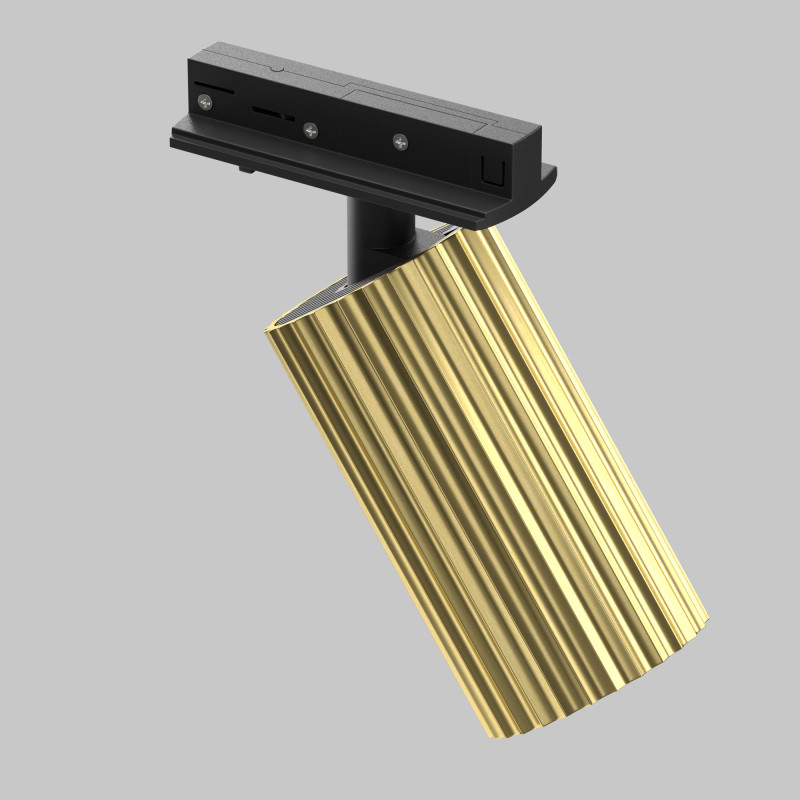 Трековый светильник 8,2*10*13,2 см, GU10 10W Maytoni Technical Calipso UNITY TR218-1-GU10-BS латунь
