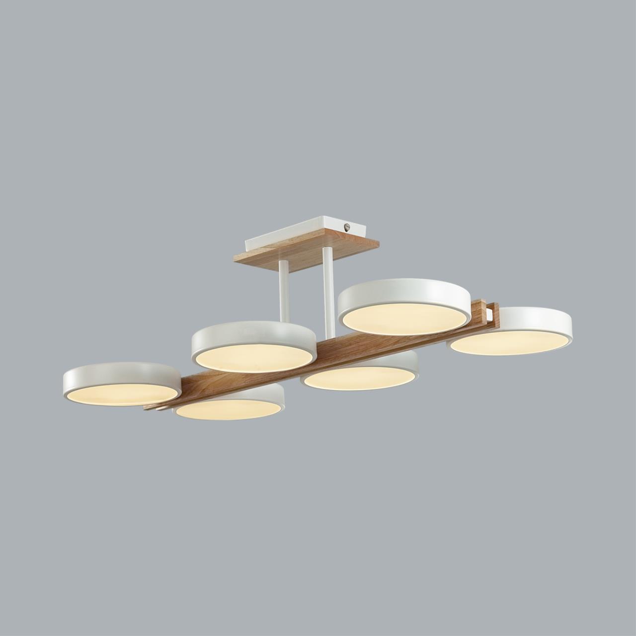 Потолочный светильник 33*65*17 см, 1*LED*72W 3000-4000-6000K Lumion Plato 8030/108CL белый, дерево