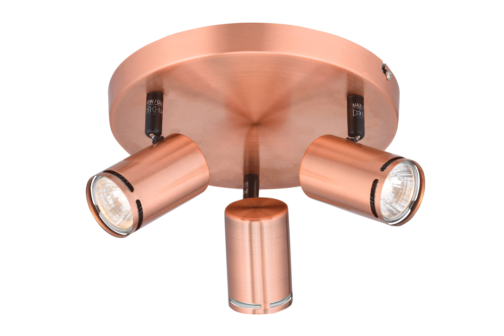 Спот Ø300 x H140, мм, 3*15W (45W), RAB(медный) Sfera Sveta 8766-03/P502 RAB