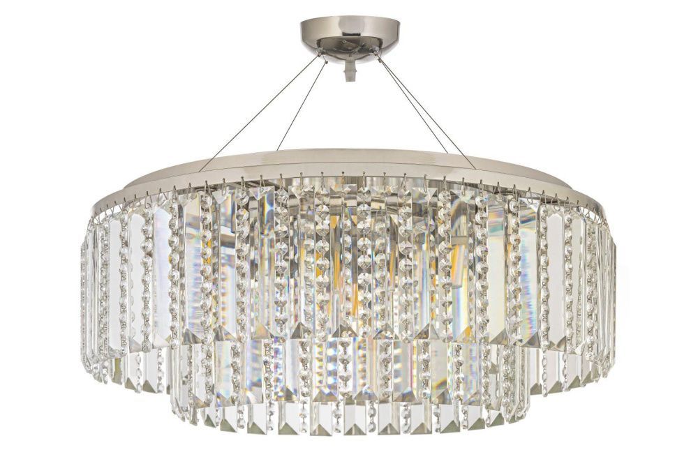 Люстра подвесная *50*19 см, 8*G9*40W, Arti Lampadari Milano Milano E 1.5.D50.505 N, Никель