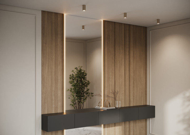 Накладной светильник 6 см, Maytoni Calipso C106CL-01-GU10-BS, латунь