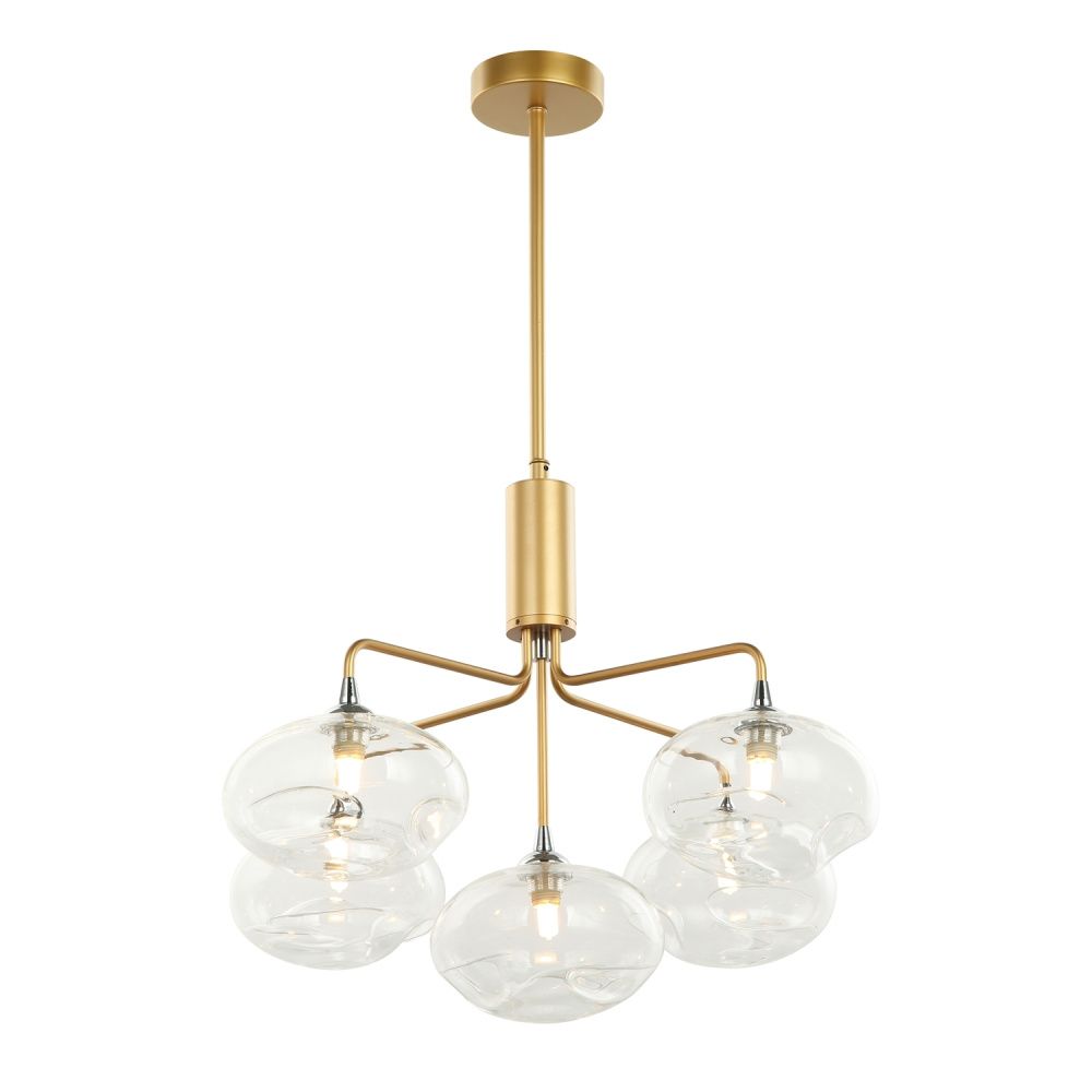 Люстра 53*53*73 см, 5*G9 Gerhort G31124/5GD CL, Золото