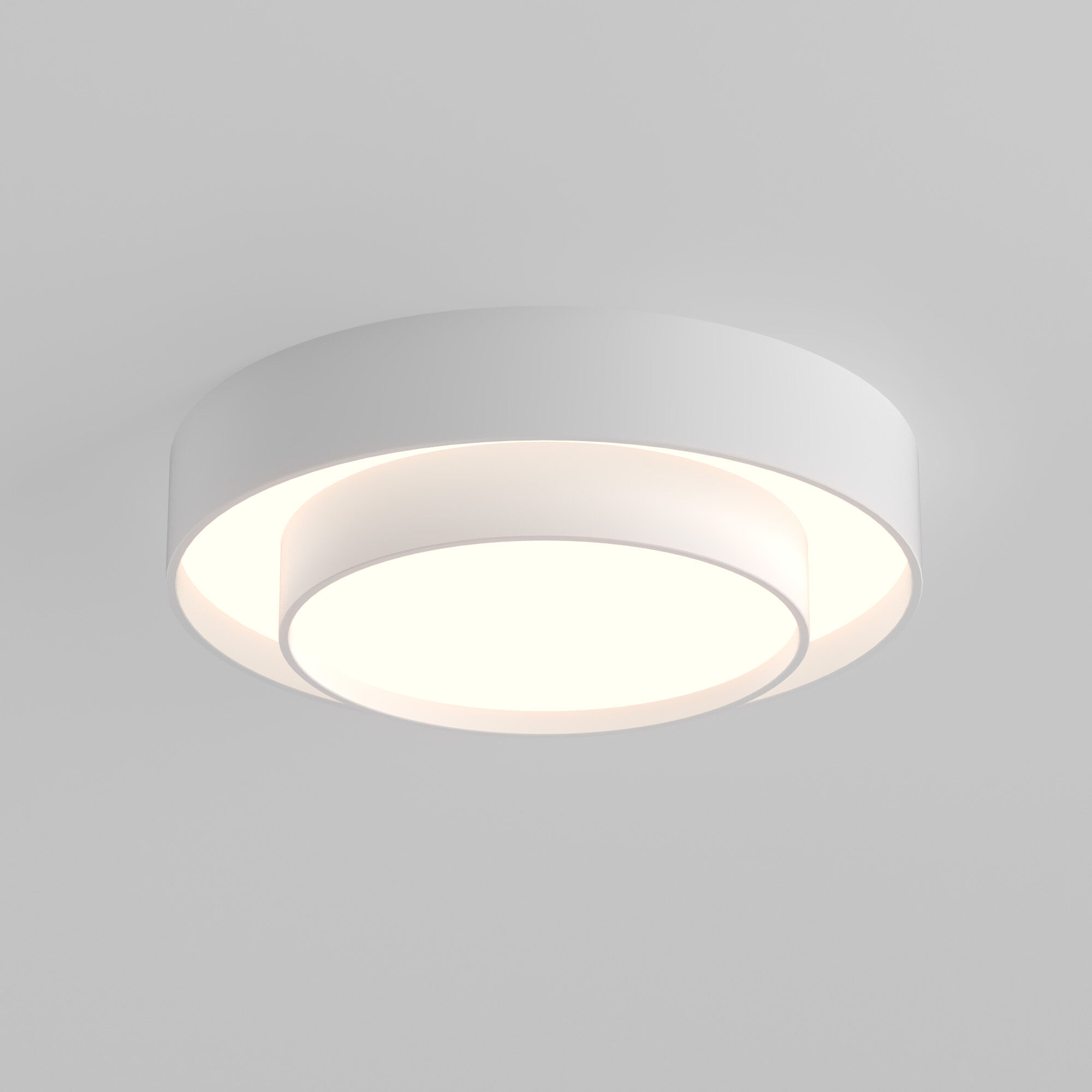 Светильник с регулировкой яркости и цветовой температуры 50*50*12,5 см, *LED, 76W, 4200;6500;3300 Eurosvet Force 90330/2, белый
