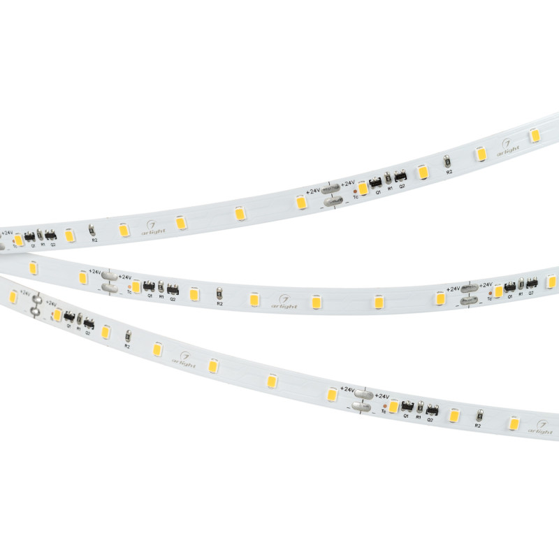 Лента IC-A60-8mm 24V Warm3000 (4.8 W/m, IP20, 2835, 10m) (Arlight, стабилизированная) 037957. Цена указана за 10 метров. Продается кратно 10 метрам.