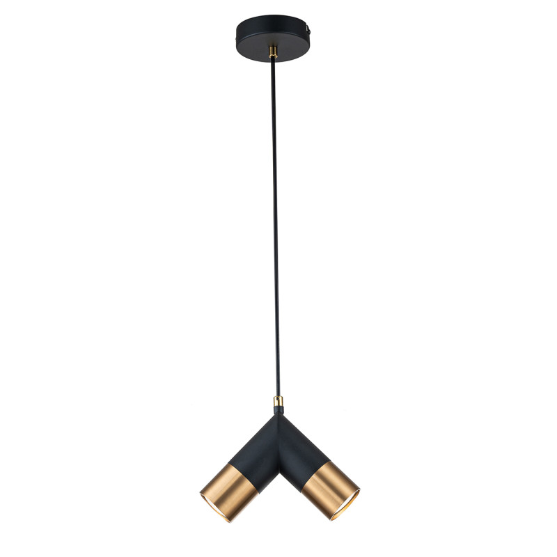 Подвесной светильник 10*20*160 см, 2*GU10*35W, Indigo Modern V000451, черный, 11036/2P Black