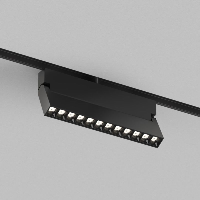 Светильник на шине 22*2,2*2,5 см, *LED*12W, 2700-6500K, Denkirs SMART 48V GRILL | СМАРТ 48V ГРИЛЬ DK8506-BK, черный
