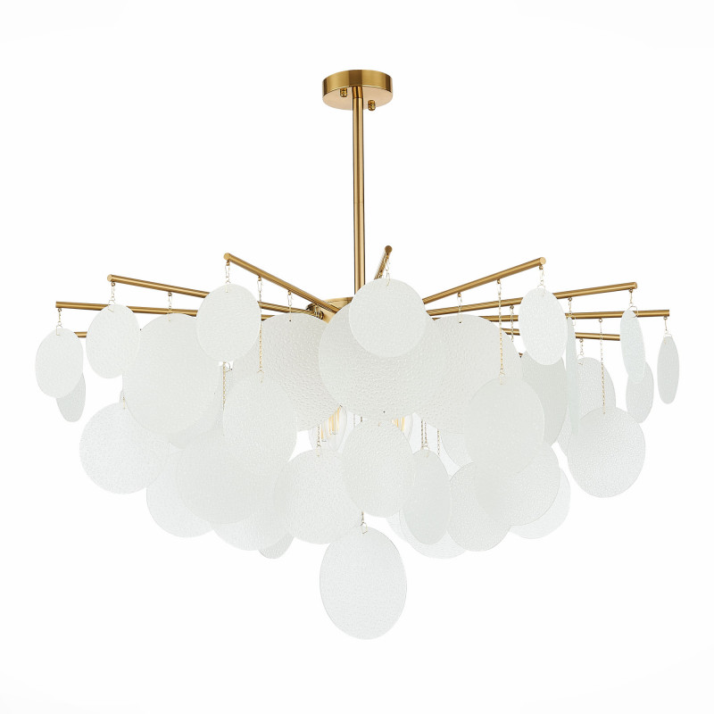 Люстра потолочная 85 см, 480W, ST LUCE VITTORIA SL1231.302.08 Латунь