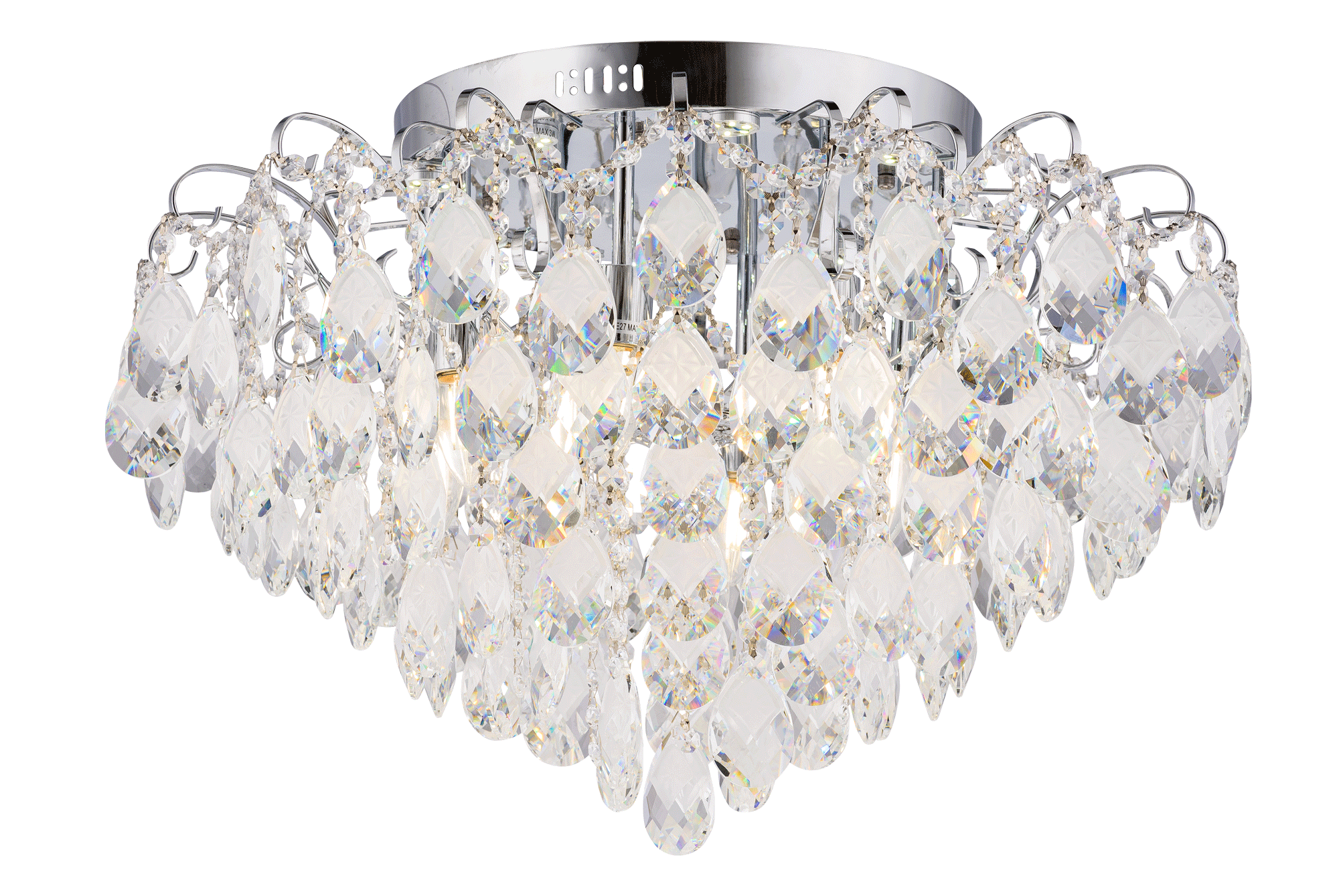 Люстра 560*430, 3Wx8  E27 x 8*E27+LED, 40W Sfera Sveta Хрусталь (Эконом) 1528/8+8 CR, Хром