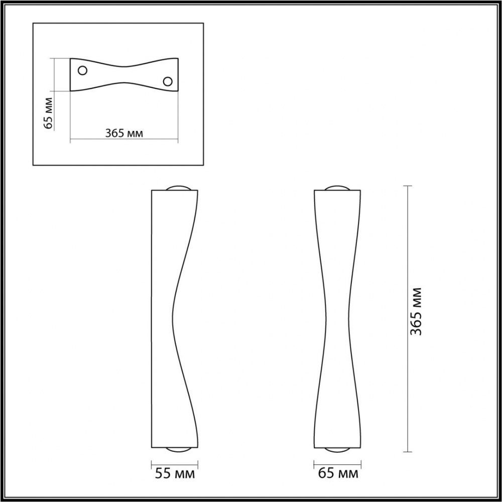Бра 5*37 см, 10W, 3000K Odeon Light Anika 4292/10WL Золото