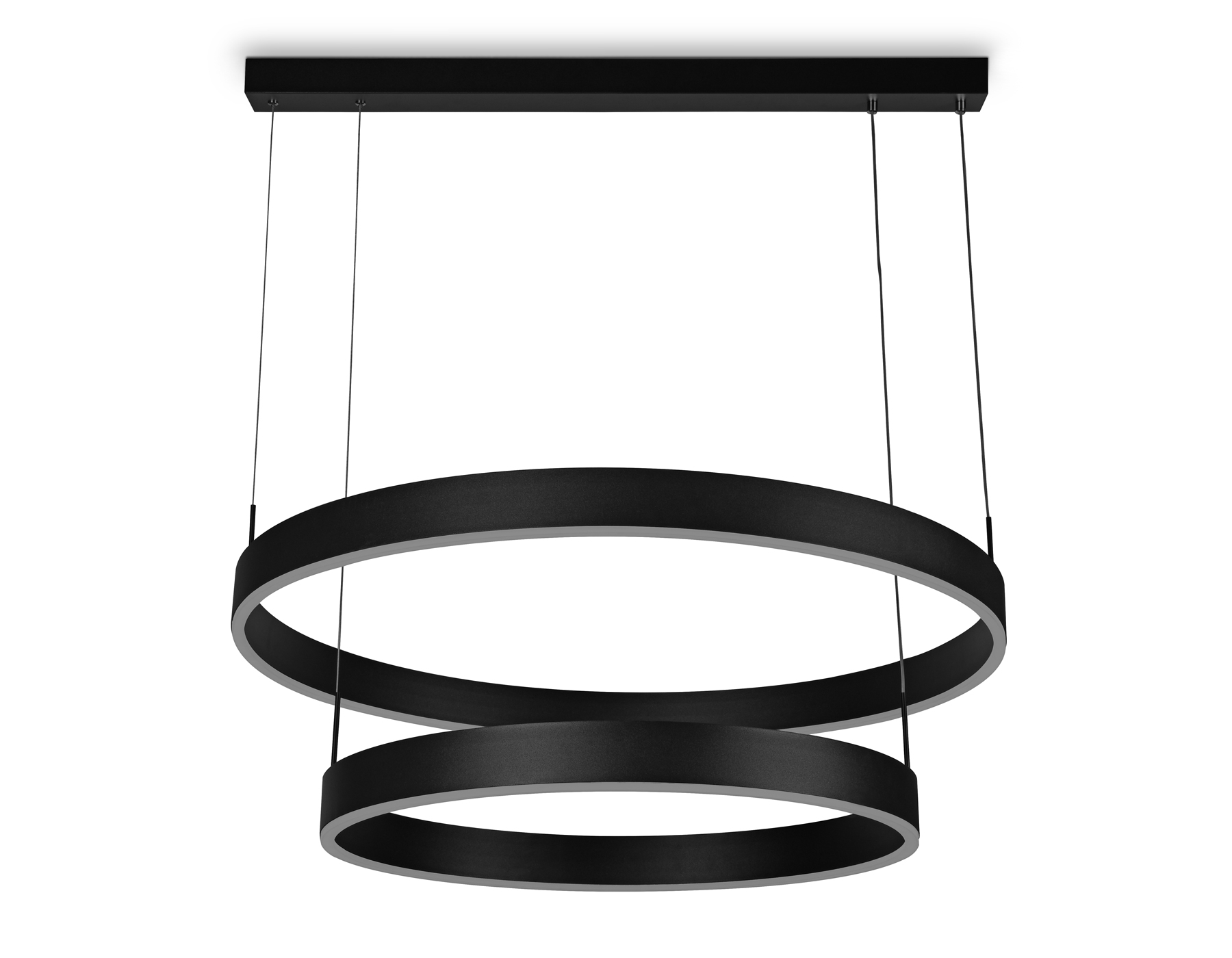 Светильник подвесной 60*75 см,  119W, 3000К, черный, белый матовый Ambrella Acrylica Original FA6618