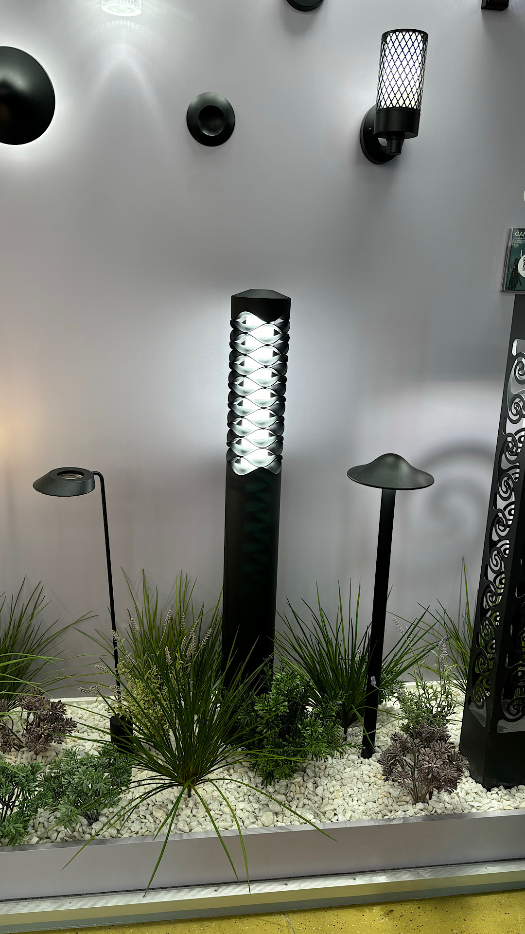 Ландшафтный светодиодный светильник 100 см, 12W, 4000K, NOVOTECH ECHO 359283, черный