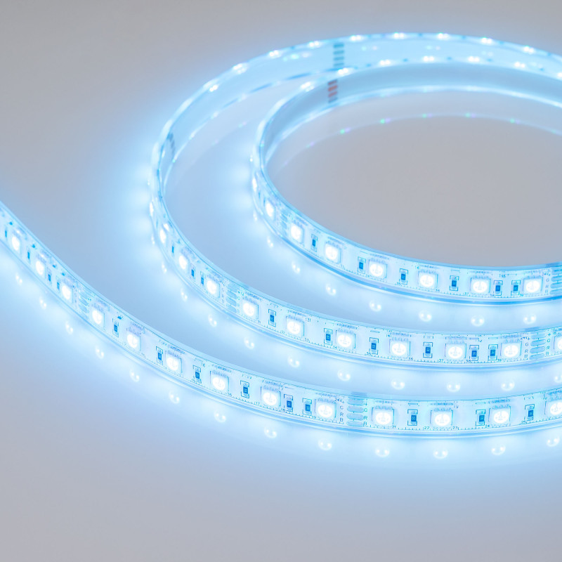 Лента герметичная RTW-PU-B60-12.5mm 24V RGB (14.4 W/m, IP68, 5060, 5m), Arlight 029515(2). Цена указана за 5 метров. Продается кратно 5 метрам.