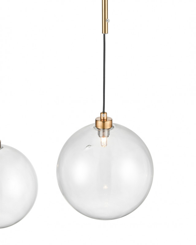 Подвесной светильник 20*57*183 см, 2*G9 черный, золото Vele Luce Freedom VL5544P02