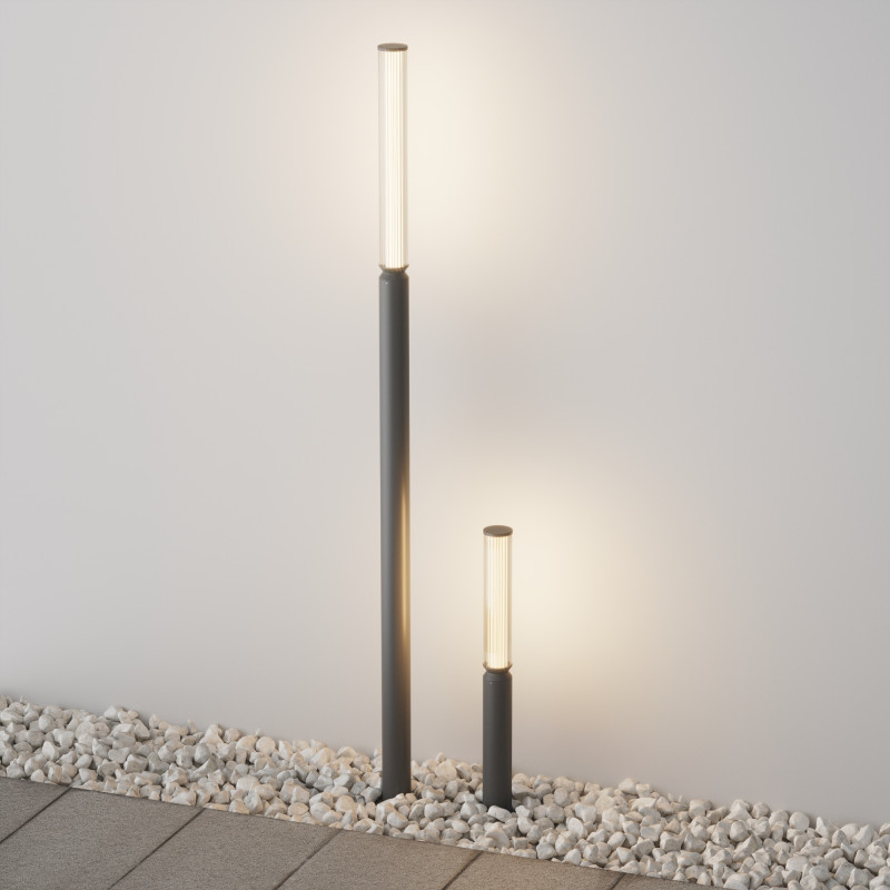Садово-парковый светильник 7,5*78,5 см, LED, 12W, 3000К, Maytoni Lit O593FL-L12GF3K серый