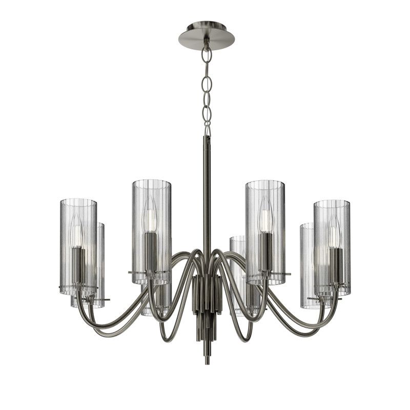 Подвесная люстра *70,5*103,5 см, 8*E14, 320W, ST-Luce Santori SL2005.103.08, никель