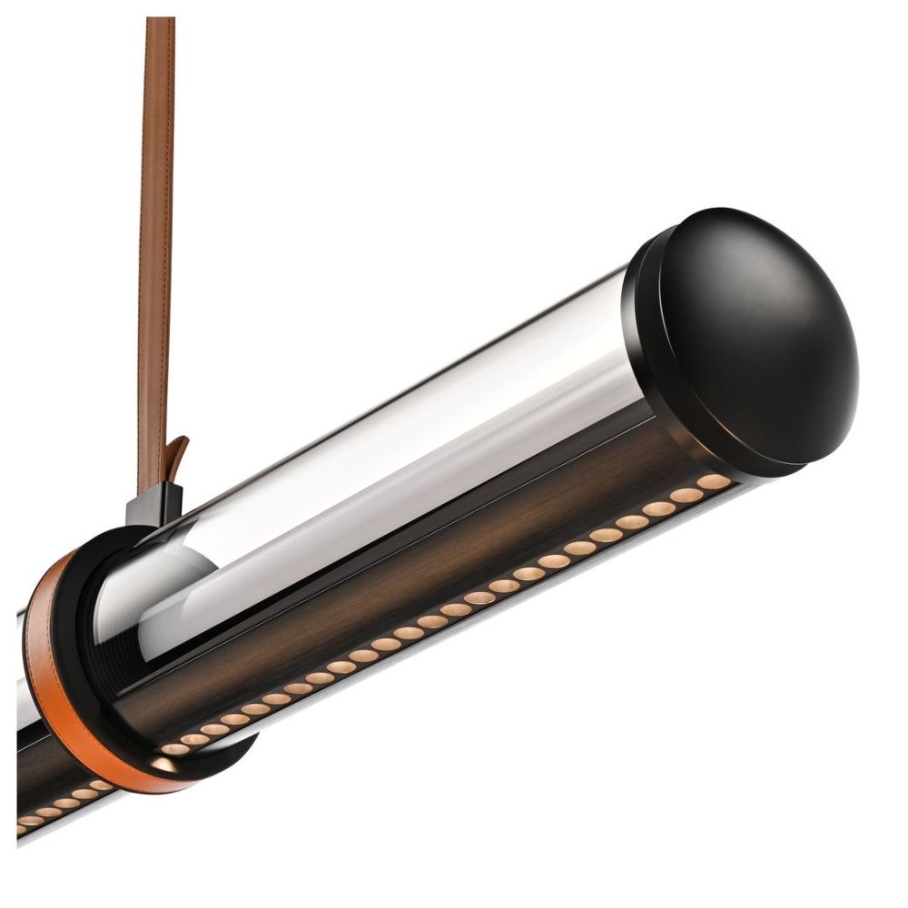 Подвесной светильник 150 см, 114W, 3000K, Wertmark Kory WE443.15.023, черный