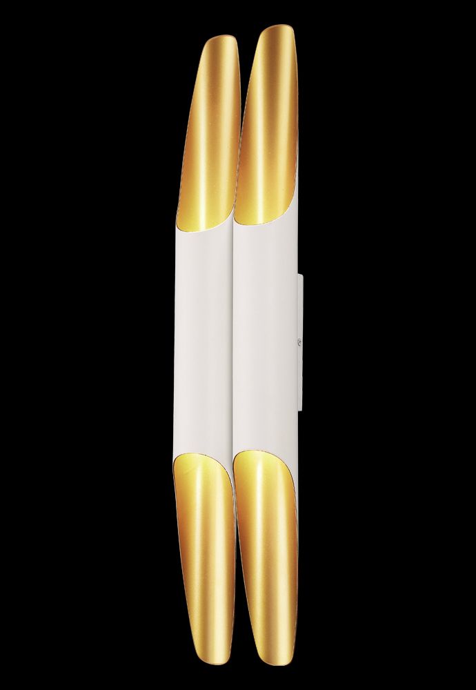 Бра 12**60-60 см, 4*GU10*50W, Crystal Lux Sonata CLT 332W4-V2 WH-GO, Белый/Золото