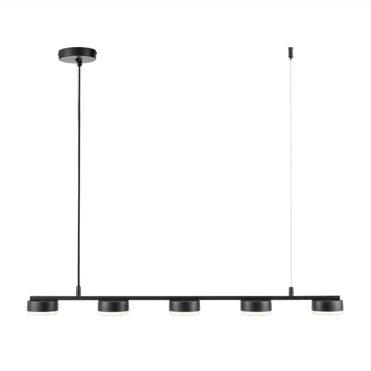 Светильник подвесной 8*80*80 см, 5*GX53 Lumion Torina 8117/5 черный