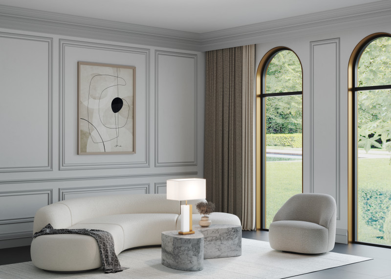 Настольная лампа 68 см, Maytoni Z031TL-01BS, латунь
