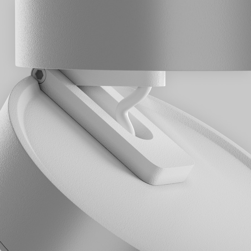 Накладной светильник 10*10*5,5 см, LED, 12W, 3000К, Maytoni Technical MAGIC C022CL-12W3K-W-1 белый
