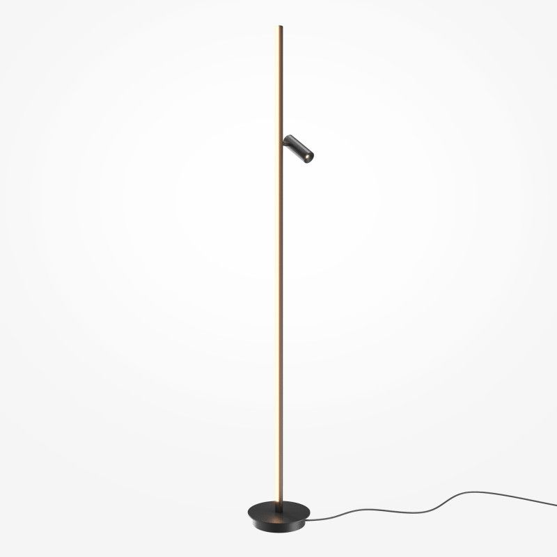 Торшер 20*20*155 см, LED*14W, 3000K, Maytoni Thin MOD395FL-L28B3K, черный