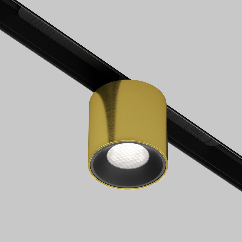 Светильник 5,3*5,3*9,6 см, LED, 7W, Maytoni Technical Alfa S TR132-4-7W-DS-BS латунный, 3000-6000K, 36°, Dim Exility