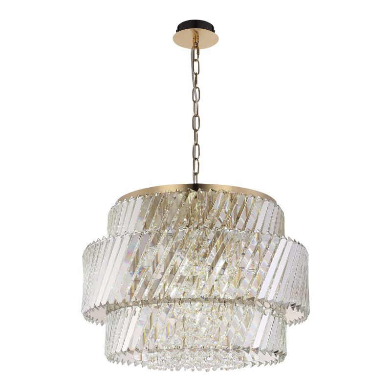 Подвесная люстра *55*170 см, 12*E14*40W, ST-Luce RITZ SL6138.303.12, латунный