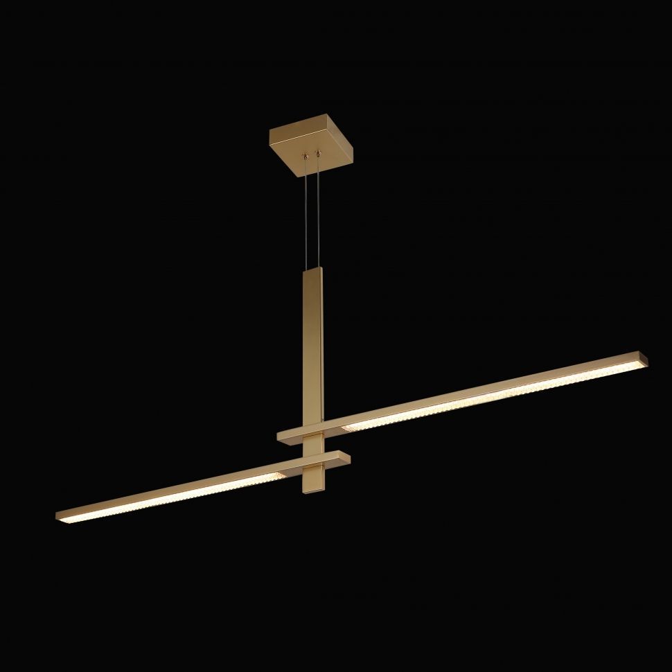 Подвесной светильник 97*12-150 см, LED*22W, 3000-6000K, iLedex Vision 4722-97 SGD, Золото