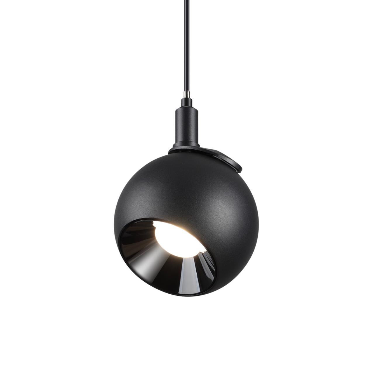 Трековый светильник для низковольтного шинопровода 11,5*10* см, LED 12W*3000 К, Novotech Shino Smal, черный, 359264