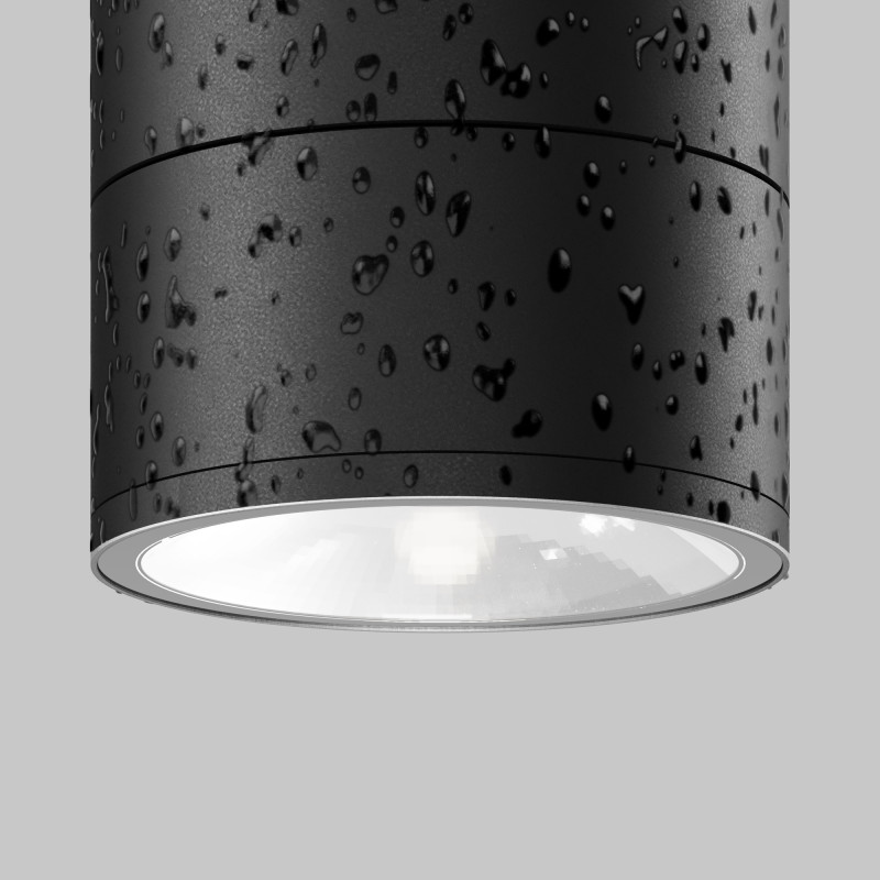 Потолочный светильник 10,8*10,8 см, LED*12W, 3000 К, Outdoor Bern O310CL-L12GF3K Maytoni Outdoor, Графит