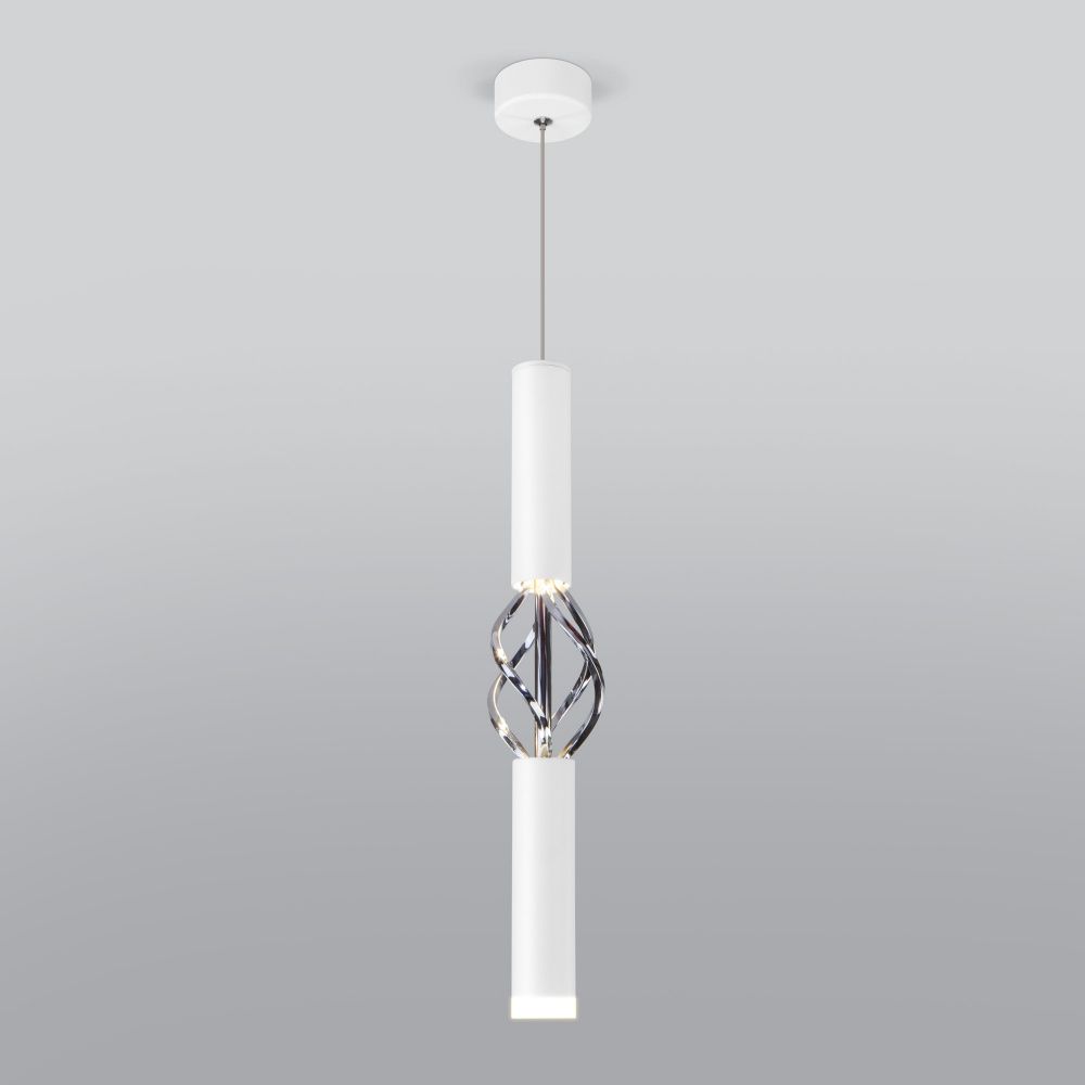 Подвесной светильник светодиодный 4 см 4200K 8W Eurosvet  Lance 50191/1 LED белый/хром