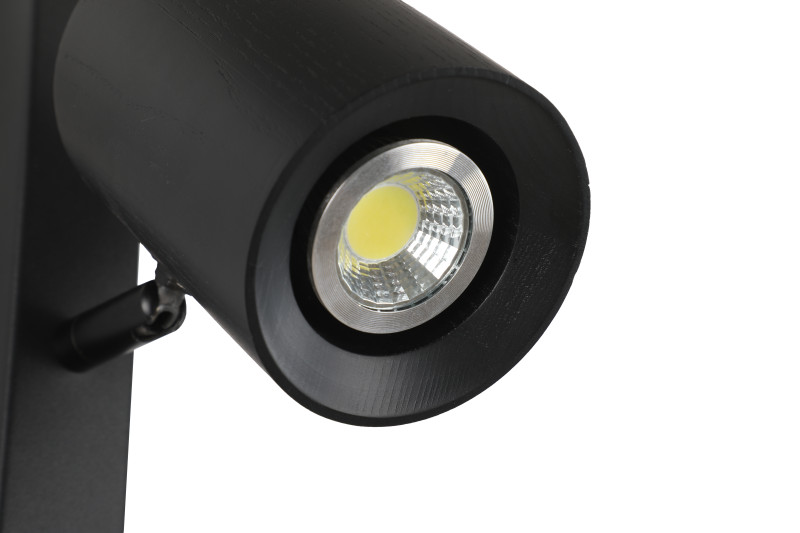 Бра 10**100 см, 1*GU10, 20W, Zortes Wood ZRS.1895.01, черный