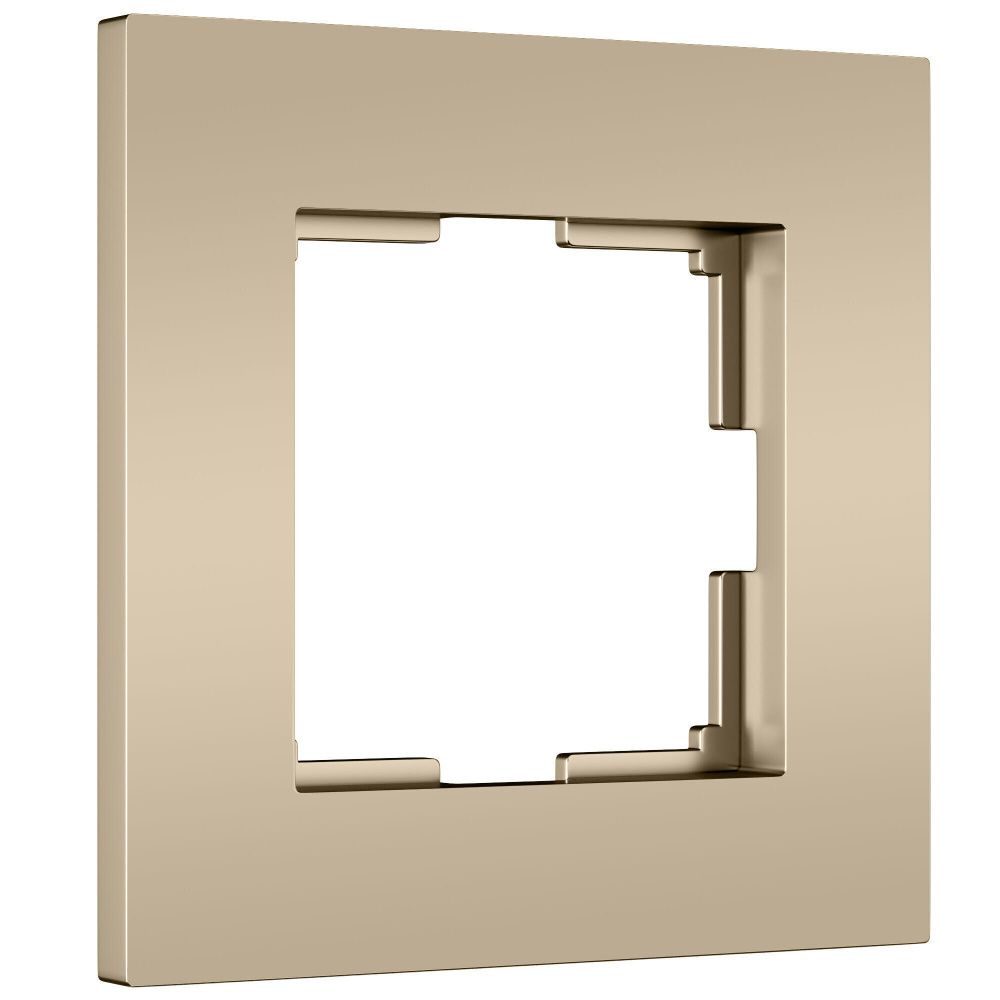 W0012911 Рамка на 1 пост Slab, шампань софт Werkel, 4690389218385