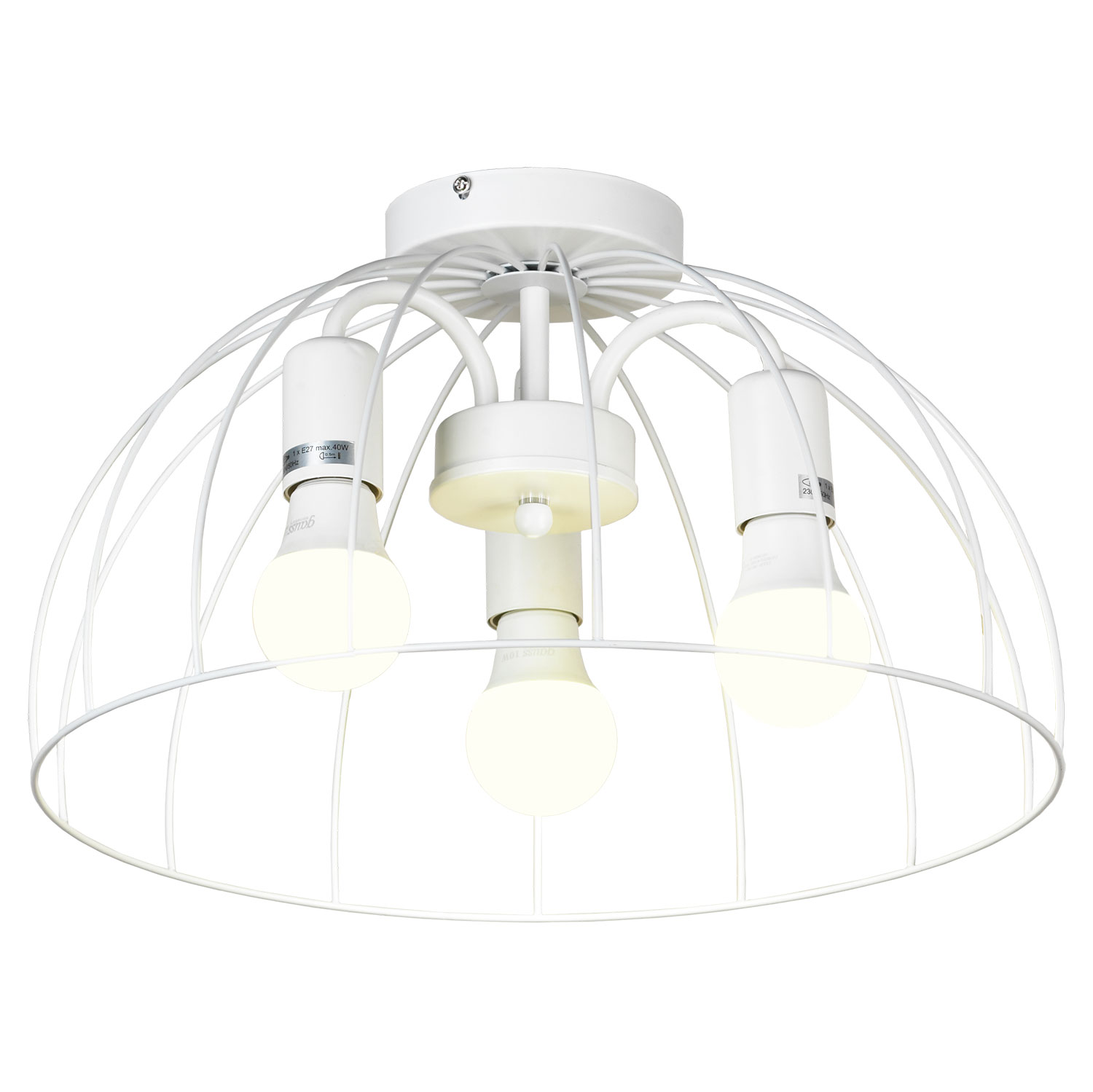 Люстра Lussole Lattice GRLSP-8218, 40*23 см, белый