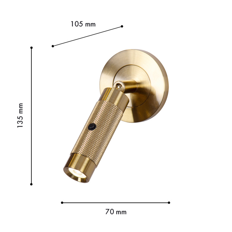 Спот 10,5*7*13,5 см, 3W, Favourite Bedside 4277-1W