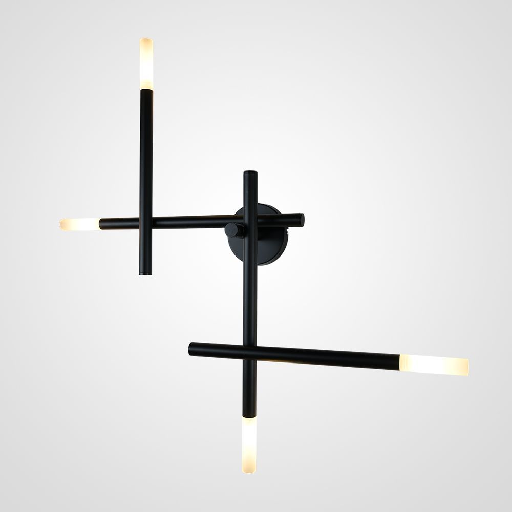 Настенное бра TRAVERSE WALL Black H83 83*83*83 см, 4*G4*20W, 4000K, ImperiumLoft TRAVERSE-WALL01, Чёрный