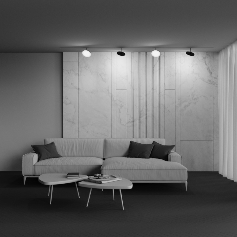 Светильник на шине 18,5*18,5*16,7 см, LED, 15W, 4000К, Maytoni Technical PLATO TR131-2-15W4K-B черный